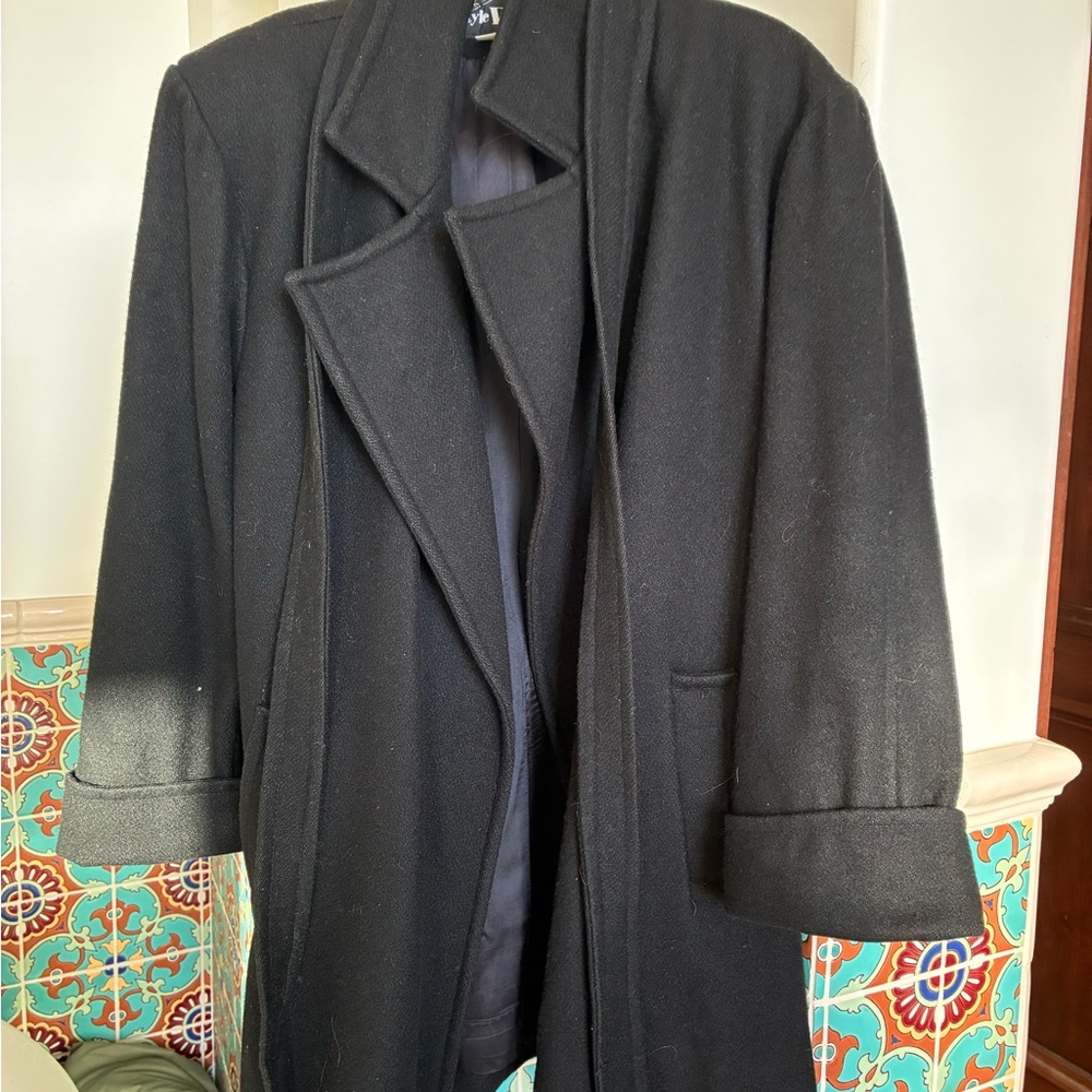 Black Wool Pea Coat